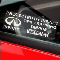 5 x INFINITI GPS Tracking Device Security WINDOW Stickers 87x30mm-Car,Van,Vehicle Alarm Tracker Signs 
